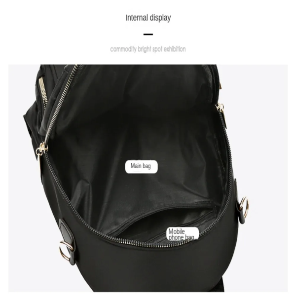 Waterproof High Capacity Backpacks - Black - Image 7