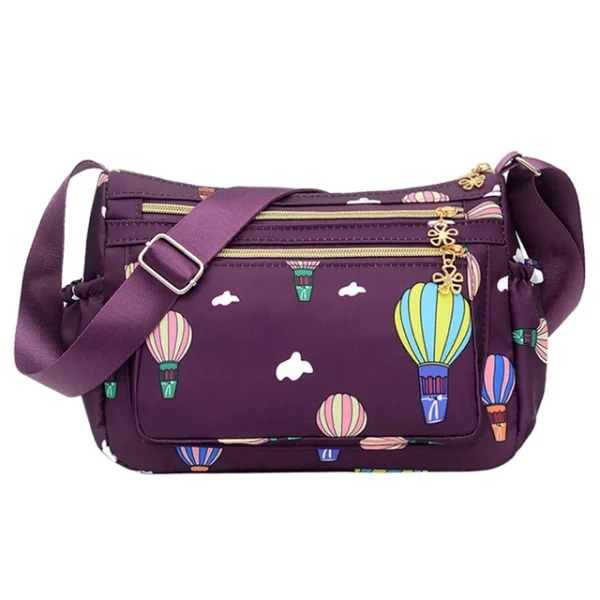 Purple Korean Sports Travel Shoulder Bag – Stylish & Lightweight