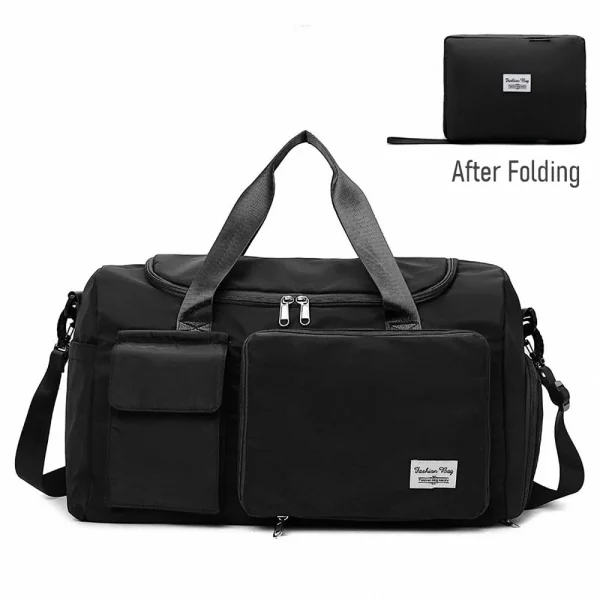 Fashionable Large Capacity Travel & Gym Bag – Black